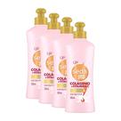 Kit 4 Cremes para Pentear Seda Colágeno e Vitamina C by Niina Secrets 300ml cada