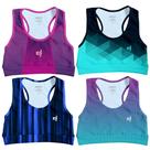 Kit 4 Cropped Academia Feminino Fitness Top Treino Confortavel Estampado Ginastica Musculacao