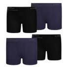 Kit 4 Cueca Boxer Infantil Box Microfibra Sem Costura Lupo