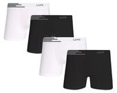 Kit 4 Cueca Lupo Boxer Microfibra Sem Costura - Tecnologia Antimicrobiana e Alta Elasticidade
