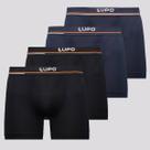 Kit 4 Cuecas Boxer Lupo Blue Nights e Preta