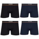 Kit 4 Cuecas Boxer Lupo Box Microfibra Sem Costura Masculina