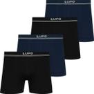 Kit 4 Cuecas Boxer Lupo Poliamida Masculina Cueca Box Adulto Sem Costura Original Kit 4 Cuecas Boxer Lupo Poliamida Masculina Cueca Box Adulto Sem Costura Original