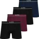 Kit 4 Cuecas Boxer Lupo Poliamida Masculina Cueca Box Adulto Sem Costura Original Kit 4 Cuecas Boxer Lupo Poliamida Masculina Cueca Box Adulto Sem Costura Original