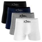 Kit 4 Cuecas Boxer Masculino Zorba Algodão Sem Costura Original Kit 4 Cuecas Boxer Masculino Zorba Algodão Sem Costura Original