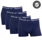 Kit 4 Cuecas Boxer Sem Costura azul Confortável Reebok