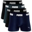 Kit 4 Cuecas Boxer Sem Costura Poliamida Masculino Puma Original Kit 4 Cuecas Boxer Sem Costura Poliamida Masculino Puma Original