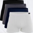 Kit 4 Cuecas Boxer Zhamaro Algodão Respirável Confortável Masculina Premium Macia Original Adulto