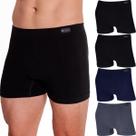 Kit 4 Cuecas Boxer Zhamaro Algodão Sem Costura Masculina Confortável Respirável Original Premium
