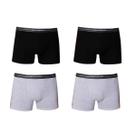 Kit 4 Cuecas Lupo 533 Boxer Masculina Algodão Anatômica Elastano Confortável Durável Homem