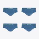 Kit 4 Cuecas Lupo Slip Fio Texturizado Sem Costura 00624-003