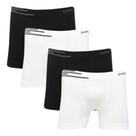 Kit 4 Cuecas Masculina Lupo Boxer Lisa Original Poliamida Premium
