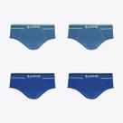Kit 4 Cuecas Slip Lupo Fio Texturizado Sem Costura Sortidos 00624-003