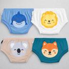 Kit 4 Cuecas Tapa Fralda com Estampinhas Fofas em Algodão Cor:cueca1Tamanho:G