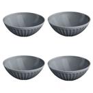 Kit 4 Cumbucas Bowl Plástico 400ml P/ Salada Massas Frutas Refeições Resistentes Bpa Free P/ Cozinha Moderna Tigela