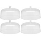 Kit 4 Cúpulas para Prato de Bolo 30cm Tampas Boleira Natural Padaria Confeitaria Lancheria OU