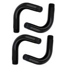 Kit 4 curva 1" 90 pvc rosca preta