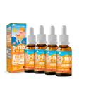 Kit 4 D-TRIX Vitamina D3 infantil 4x30ml Morango Flora Nativa