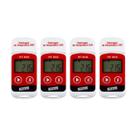 Kit 4 Datalogger Digital Escala -30 A 70C 32000 Dados Termômetro C F Usb Software Ht-810 Portátil Instrutherm