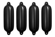 Kit 4 Defensa Inflável Polyform Preta G5 21,5X70,5 cm Lancha