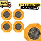 Kit 4 Descanso de Panela estilo Bambu Hexagonal Protege sua Mesa e Bancada