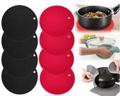 Kit 4 descanso de panela silicone protetor antiaderente