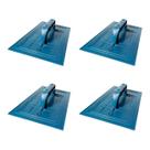 Kit 4 Desempenadeira De Plastico Lisa 22x34 Reboco E Massa Grossa