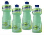 Kit 4 Desinfetantes Asseptegel Azulim Zerobac Lemon 1 Litro