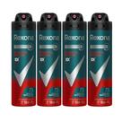 Kit 4 Desodorante Rexona Antibacterial Protection Men Aerosol Antitranspirante 72h 150ml