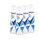 Kit 4 Desodorantes Rexona Motionsense Antitranspirante Aerossol Cotton Dry 150ml