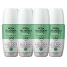 Kit 4 Desodorantes Roll-on Clareador Rosa Selvagem Erva Doce 85ml