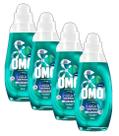kit 4 DETERGENTE Lava Roupas Líquido Omo Ciclo Rápido Ação Total Frasco 750ML