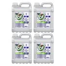 Kit 4 Detergentes Líquido Alcalino Clorado sem Perfume 5 Litros CIF Profissional