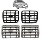 Kit 4 Difusor Saida Ar Clio 2000 01 02 03 04 Até 2016 Cinza