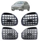 Kit 4 Difusor Saída Ar Peugeot 206 2001 02 03 04 05 Até 2010