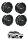 Kit 4 Difusores de Ar Central Lateral Aro Cromado Gol Saveiro Voyage Parati G4 G5 G6