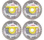 Kit 4 Discos Diamantados 105mm Turbo Serra Mármore Bosch Kit 4 Discos Diamantados 105mm Turbo Serra Mármore Bosch
