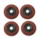 Kit 4 Discos Lixa De Desbaste Flap 115mm Lixadeira Grao 60