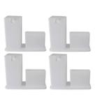 Kit 4 Dispenser C/Porta Esponja Plus Sabão Liquido Branco
