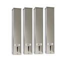 Kit 4 Dispensers Quadrado 200ml Inox