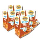 Kit 4 Displays Bala Pocket Zero Açúcar Sabor Leite 230g