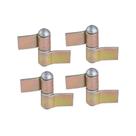 Kit 4 Dobradiça Gonzo Nº1 Com Aba 3/4'' Porta Portão Ferro