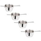 Kit 4 Dosadores De Bebidas 50ml Em Inox Medidor Whisky Bar
