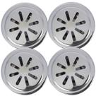 Kit 4 Drenos Nivel Inox De Parede 50mm Para Piscina Alvenaria
