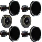 Kit 4 Driver Corneta Longa 2 Super Tweeter Tuiter 100W Hiken