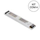 Kit 4 Driver Slim 8A Entrada Bivolt Saída 24V 200W IP20 Gaya
