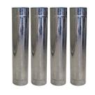 Kit 4 Duto 5 Galvanizado 60cm Chaminé Churrasqueira Qualida
