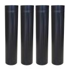 Kit 4 Duto 5 Preto 60cm Chaminé Churrasqueira Qualidade