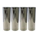 Kit 4 Duto 8 Galvanizado 60cm Chaminé Churrasqueira Qualida