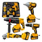 Kit 4 Em 1 Ferramentas Multifunções A Bateria 21v Brushless